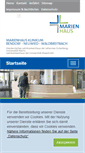 Mobile Screenshot of marienhaus-klinikum.de