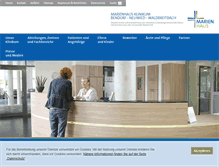 Tablet Screenshot of marienhaus-klinikum.de